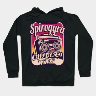 Spirogyra old boot wine Hoodie